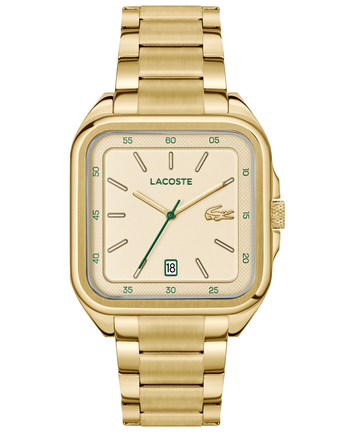 Lacoste Men's Gold Tone Stainless Steel Bracelet Watch, 39mm