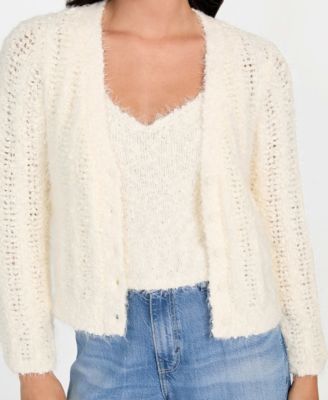 Women's Bea Open Stitch Long Sleeve Cardigan Sweater