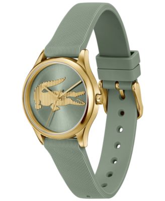 Women's Crocodelle Green Silicone Strap Watch, 30mm