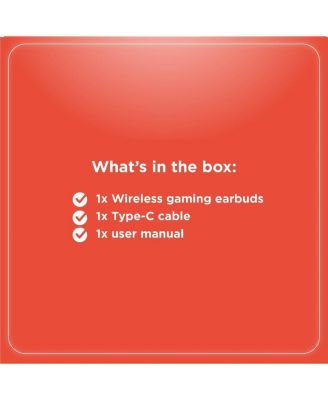 Wireless Gaming Earbuds with Noise Cancelation and RGB LED Lights With 22 Hour Playtime 3304453 White