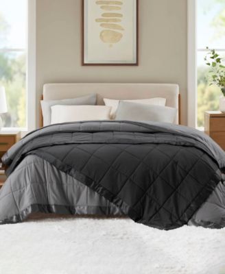 Windom Lightweight Down Alternative Satin Trim Blanket, King