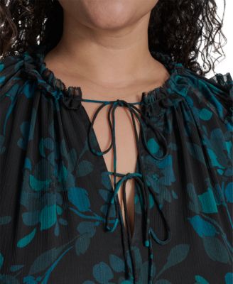 Plus Size Long Sleeve Midi Dress