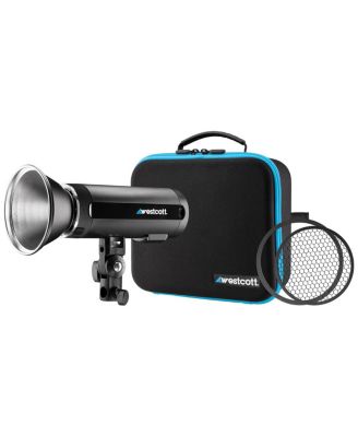 2x FJ200 200Ws Strobe with DC Battery - Bundle With Westcott Wireless Flash Trigger, 2x Glow Round Flash S-type Bowen s Mount Bracket, Quick