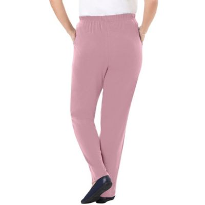 Plus Size Within 7-Day Knit Straight-Leg Pull-On Pants