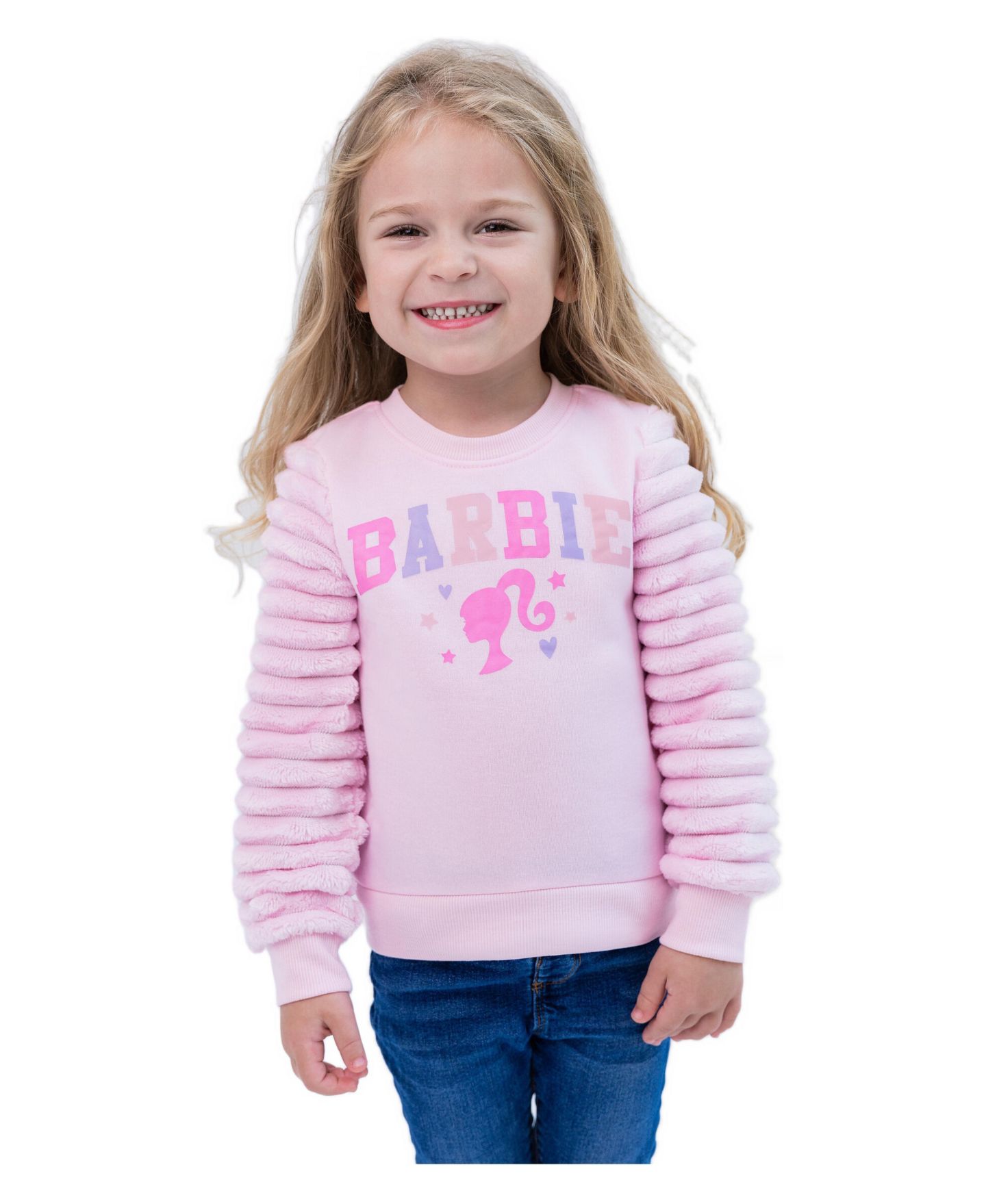 Толстовка Barbie Pullover для девочек, цвет: Пудровый розовый — фото 5