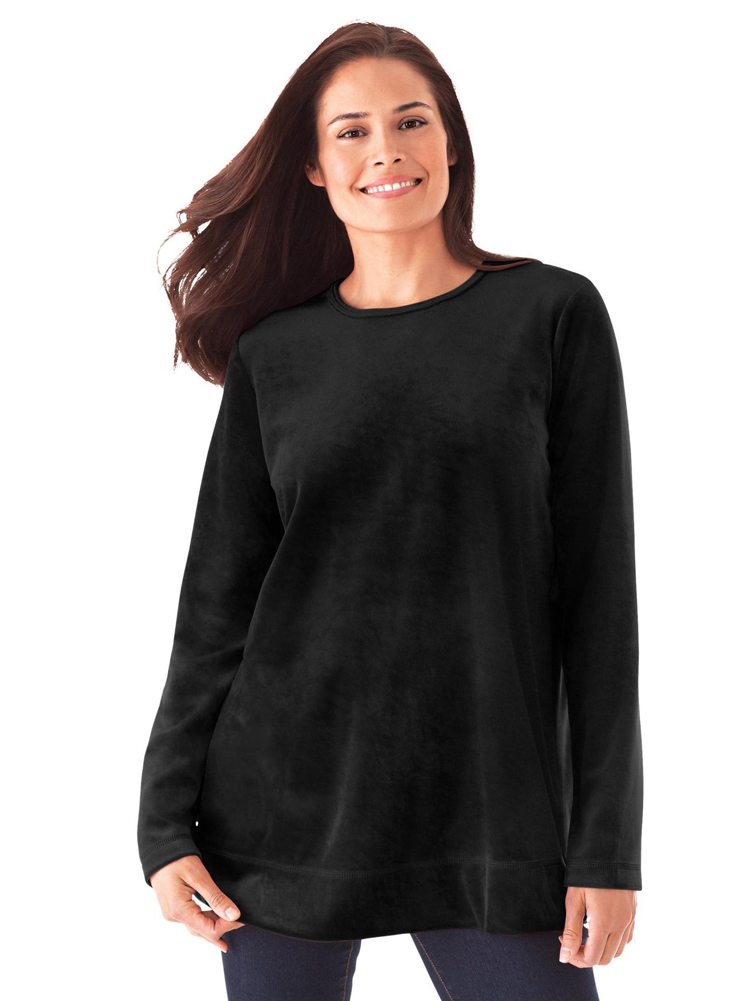 Women's Within Plush Velour Tunic Sweatshirt