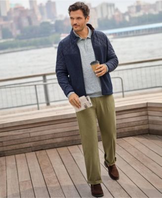 Men's Knockabout Comfort Waist Relaxed Fit Pleated Front Chino Pant