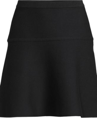 Women's Fine Gauge Cotton Sweater Above the Knee Circle Skirt