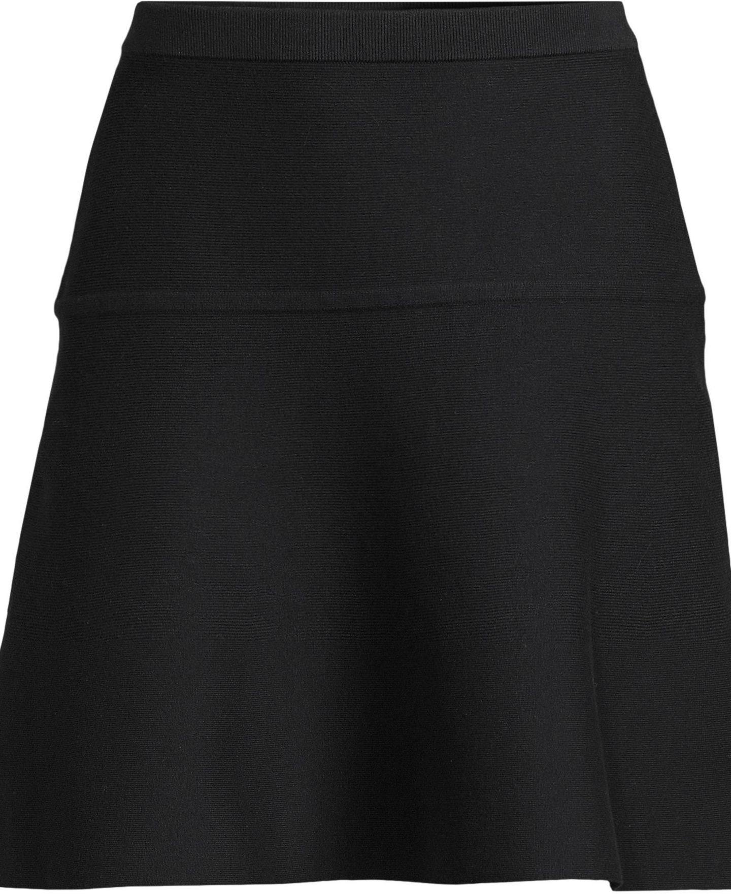 Женская юбка Lands' End Fine Gauge Cotton Sweater Above the Knee Circle, цвет: Чёрный — фото 2