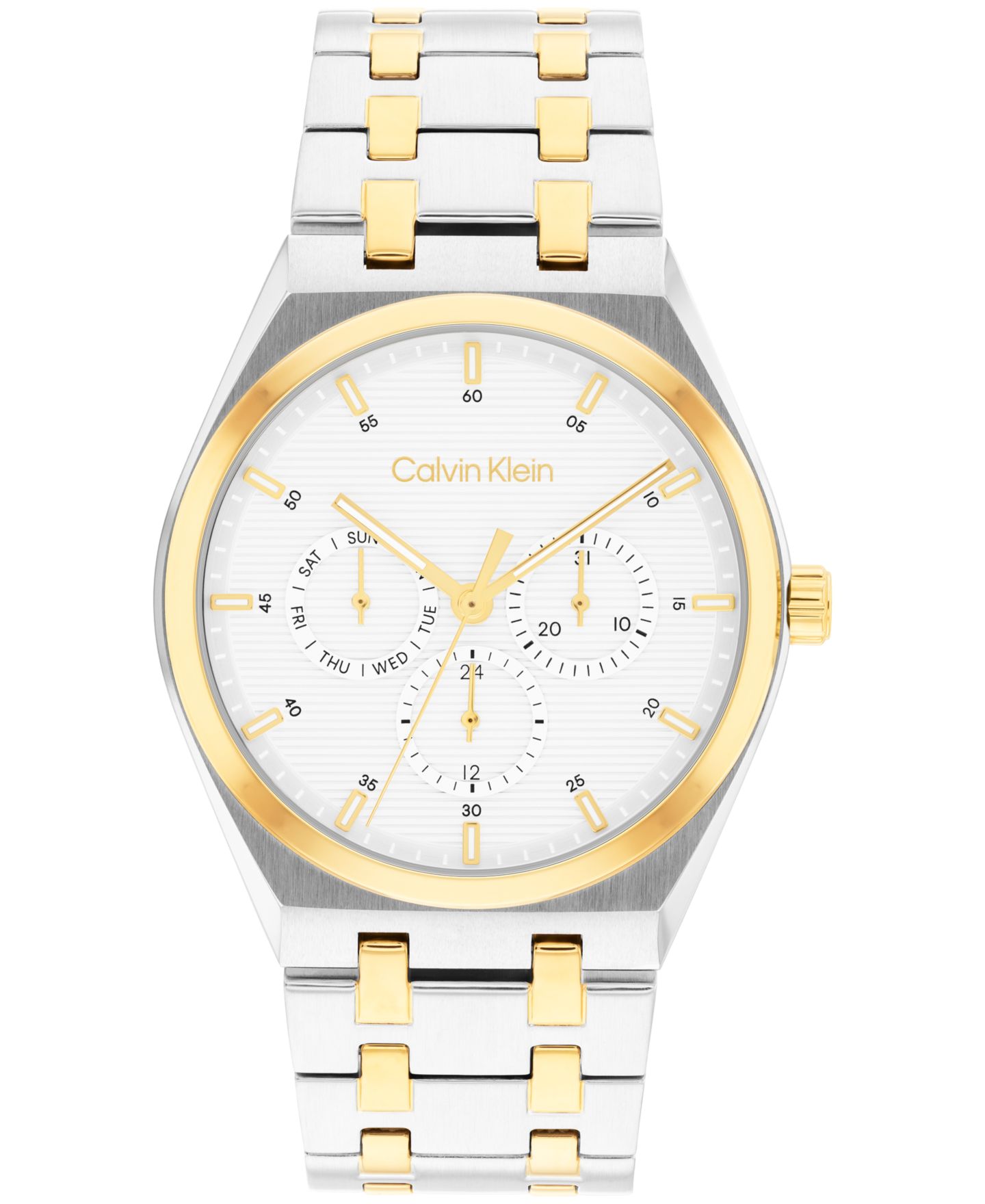 Мужские часы Calvin Klein CK Motion, двухцветный браслет из нержавеющей стали, 39 мм — фото 1