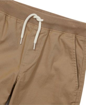 Big Boys Husky Stretch Soft Rib Waist Iron Knee Pull On Pants