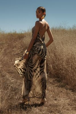 Zebra Print Infinite Journey Maxi Dress