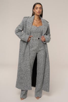 Women's Savannah Belted Tweed Coat