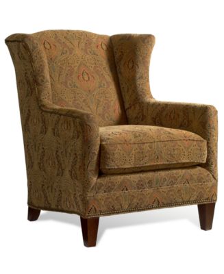 Furniture Madison Living Room Wing Chair - Furniture - Macy's