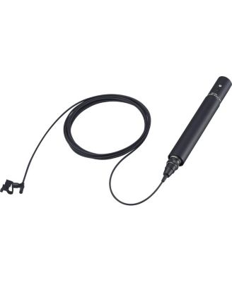 ECM-88B Electret Condenser Lavalier Microphone and DC-78 Power Supply, 20 Hz to 20 kHz Frequency Response