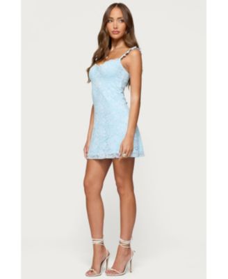 Womens Stephanie Lace Mini Dress