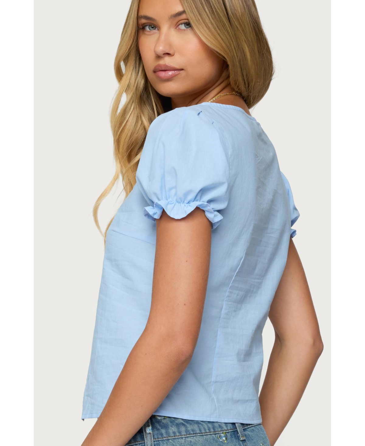 Edikted Womens Dorothea Split Front Top