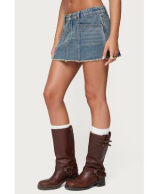 Women's Keiko Studded Denim Mini Skirt