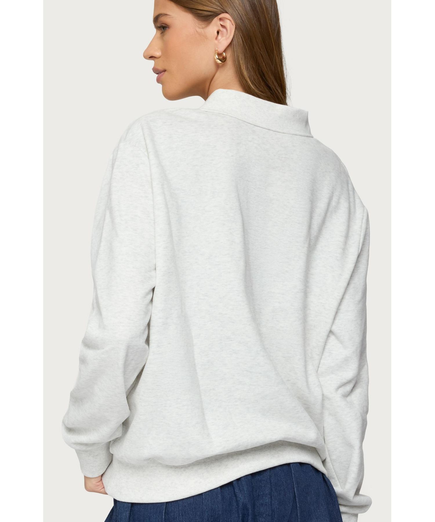 Women's Scholar Oversized Polo Sweatshirt