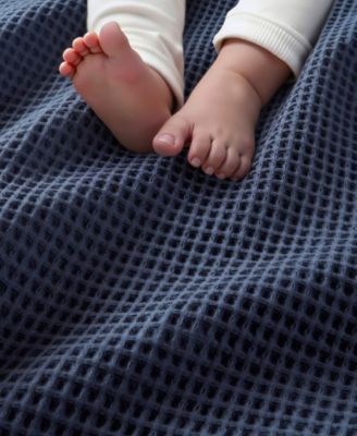Waffle Weave Cotton Blanket, Full/Queen