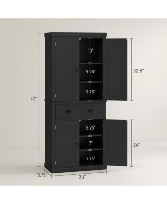 Multi-Functional Kitchen Storage Cabinet with Ample Space for Plates and Supplies