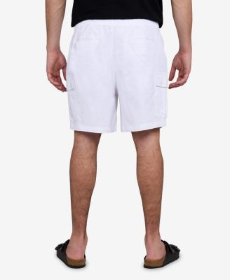 Men's 6 Inches Elastic Pull On Waistband Twill Cargo Shorts