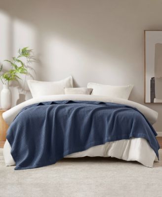 Waffle Weave Cotton Blanket, King