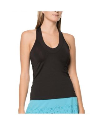 Women's V-Neck with Built-In Bra Tennis Tank