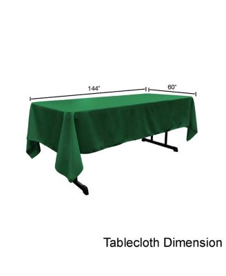 Large Rectangular Tablecloth – 60x144 Polyester Poplin for Banquets, Holidays & Everyday Dining