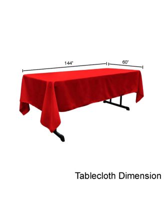 Large Rectangular Tablecloth – 60x144 Polyester Poplin for Banquets, Holidays & Everyday Dining