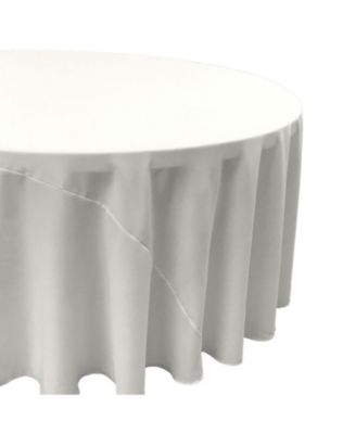 Polyester Poplin 120-Inch Round Tablecloth Durable and Elegant Table Covering