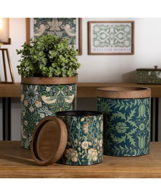 Set of 3 Kitchen Canisters Airtight Storage Containers for Food & Ingredients