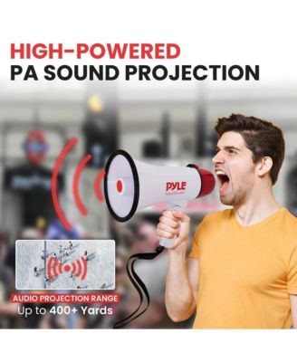 Compact Megaphone Speaker, Battery Operated, Siren Alarm Mode, Volume Control