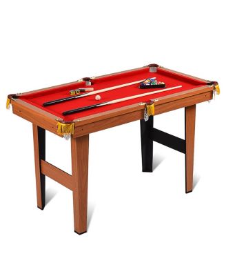 48'' Mini Table Top Pool Table Game Billiard Set Cues Balls Gift Indoor Sports