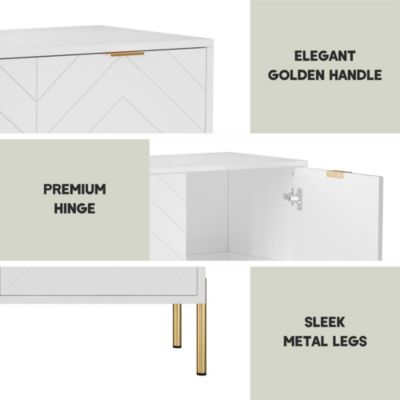 2-Door Accent Cabinet Storage Cabinet