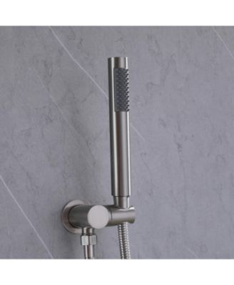 Single-Handle 3-Spray Round High Pressure Tub and Shower Faucet in Brushed Nickel (Valve Included)