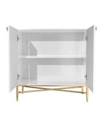 2 Door Locker Manufactured Wood/Metal Accent Cabinet