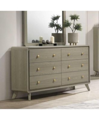 Storage Cabinet with Gold Knobs