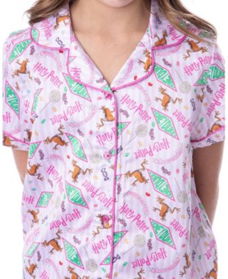 Little Girls Honeydukes Wizarding World Button-Front Sleep 2PC Pajama Short Set