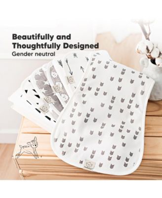 Kids 5pk Urban Burp Cloths, Organic Burping Cloth for Babies, Burp Rags