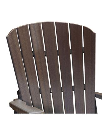 Fan Back Swivel Glider in Brazilian Walnut on a Black Base