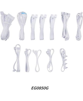 EG0850G EDGE GOLD 850W 80+ Gold Certified Fully Modular ATX Power Supply Unit, White