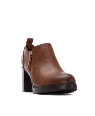 Women's Zipper Block Heel Pumps By XTI