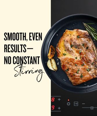 Maestro Nonstick Stainless Steel Frying Pan - Easy to Clean, Oven Safe and Made without PFAS, PFOA & PTFE