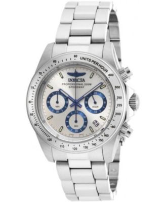 Men's 17311 Speedway Quartz Chronograph Silver Dial Watch