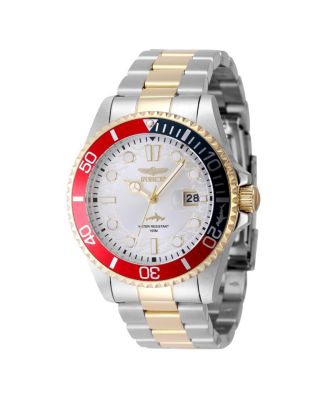 Men's 44707 Pro Diver Quartz 3 Hand Silver Dial Watch