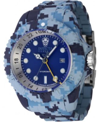 Men's 45940 Reserve Quartz 3 Hand Blue Dial Watch