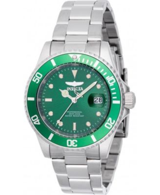 Men's 47355 Pro Diver Quartz 3 Hand Green Dial Watch