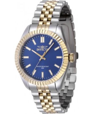 Women's 47502 Specialty Quartz 3 Hand Blue Dial Watch