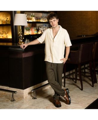 Men's Pleat-Block Oversized Shirt